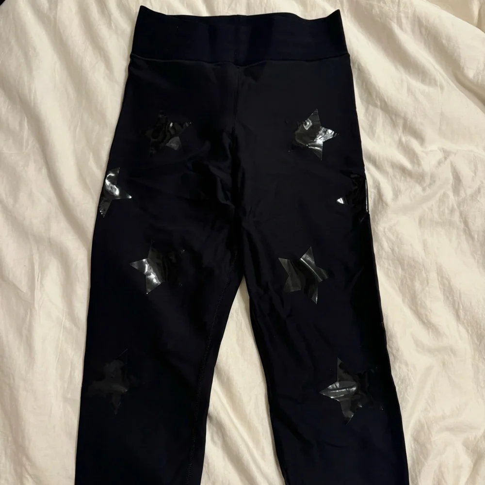 Ultracor Ultra Lux Knockout Star Leggings in Nero & Patent Nero - Sz: L - Picture 5 of 10